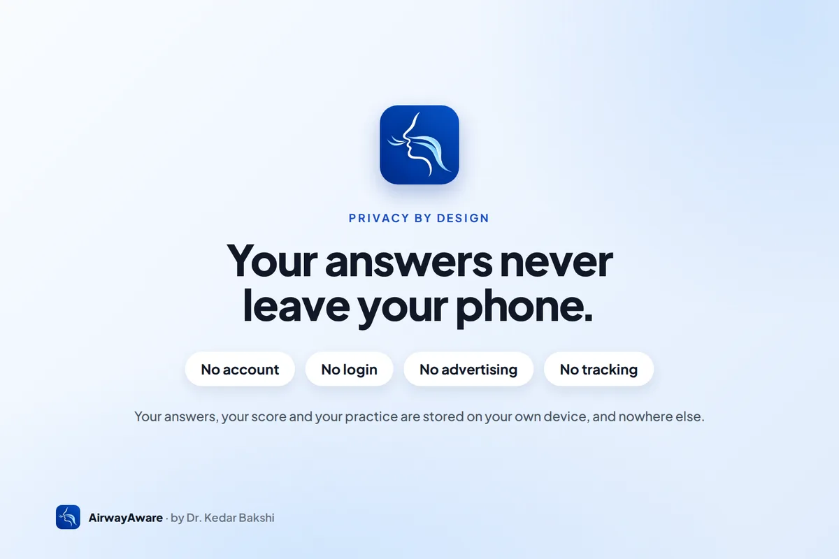 Privacy by design — AirwayAware
